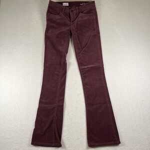 Gap 1969 Corduroy Pants Womens 25/0r Purple Skinny Boot Bootcut Chino Casual